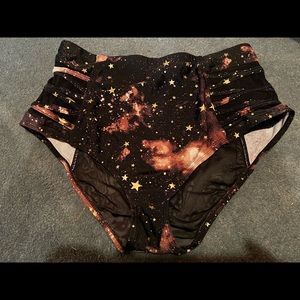 Galaxy high rise swim bottoms XL